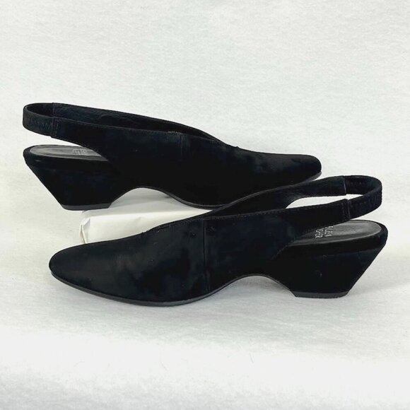 Eileen Fisher Gatwick Nubuck Slingback Pumps Preppy Old Money Minimalist 7.5M - Picture 3 of 9